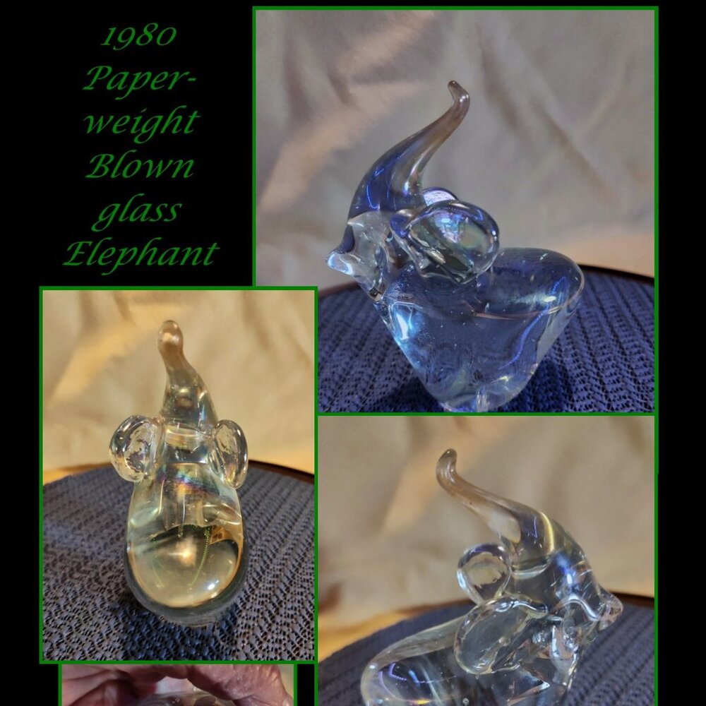 Small crystal lead crystal elephant. They bring good luck